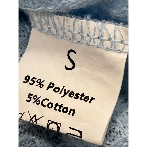 SHEIN pink and blue waffle blouse bundle size S - Picture 10 of 12